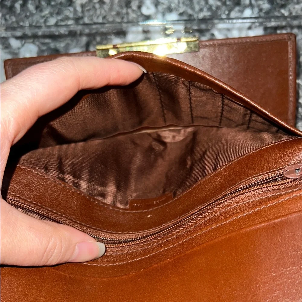 EUC Authentic Vintage Bally Dolce Brandy Calf Long Wallet - Picture 16 of 16